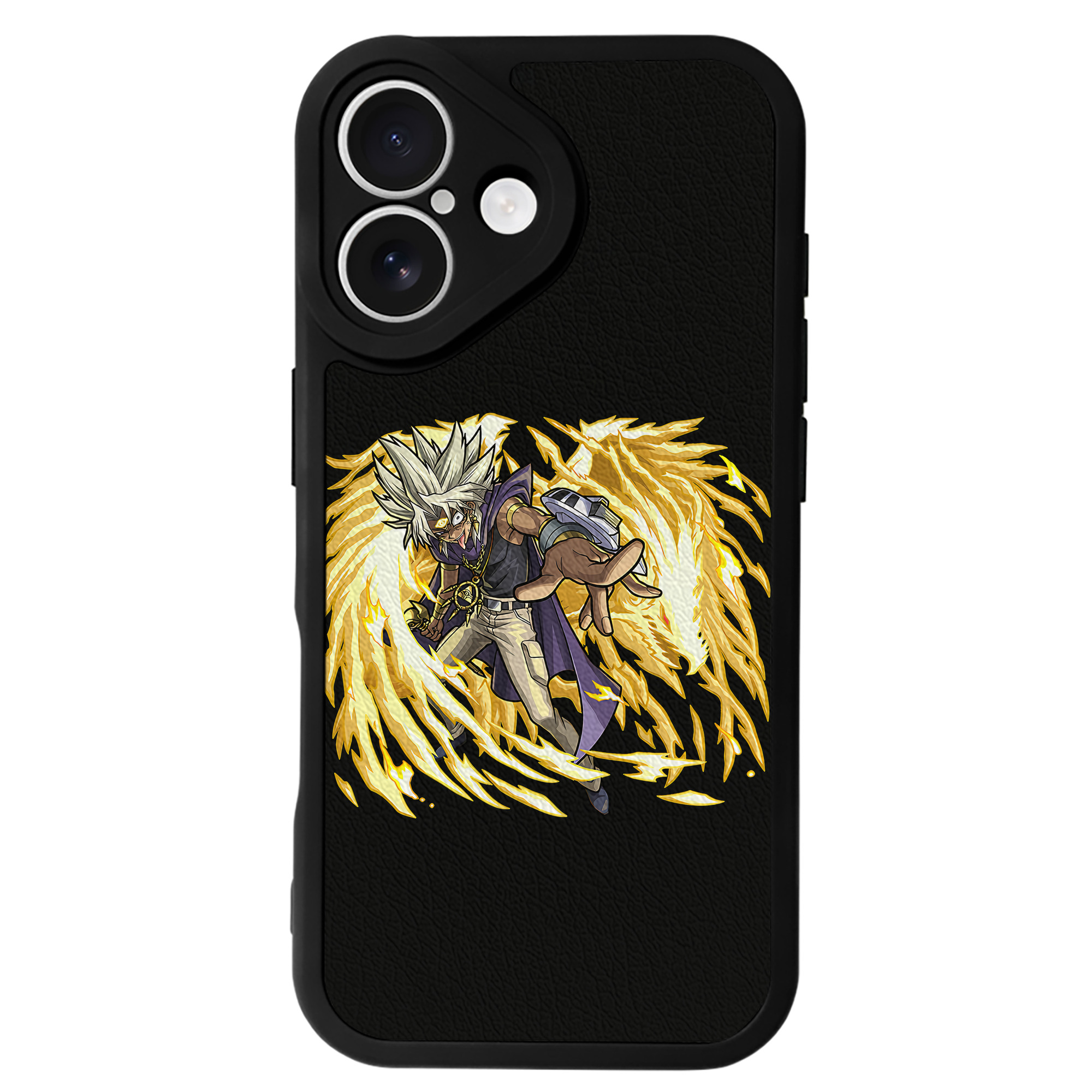 （画像用） 遊☆戯☆王 Yu-Gi-Oh! 【iPhone 16シリーズ対応】シリコンスマホケース（レザー調） 材質：シリコン